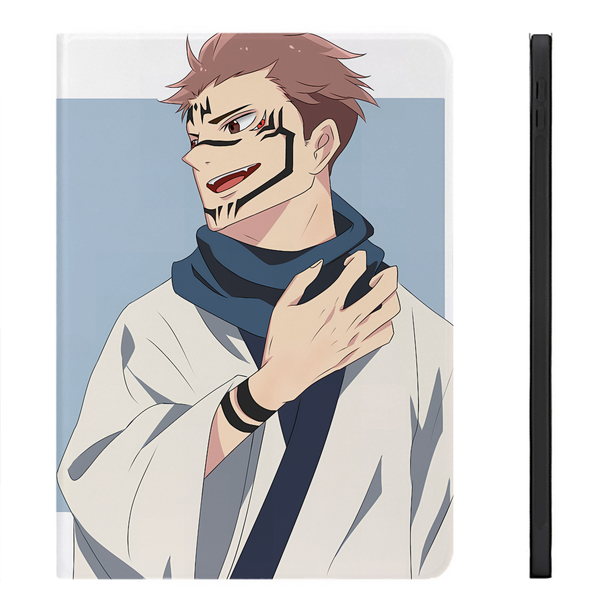 （画像用） 呪術廻戦 Jujutsu Kaisen IPadケース ペンホルダー付き ブックスタイルデザイン